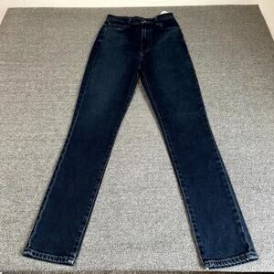 J Brand Slim Straight Jeans Womens 25 Blue Denim Super High Rise 5-Pockets NWT